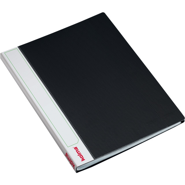 Clear book LineaVerde Premium A4 Recycling with 20 pockets black