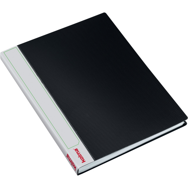 Clear book LineaVerde Premium A4 Recycling with 40 pockets black