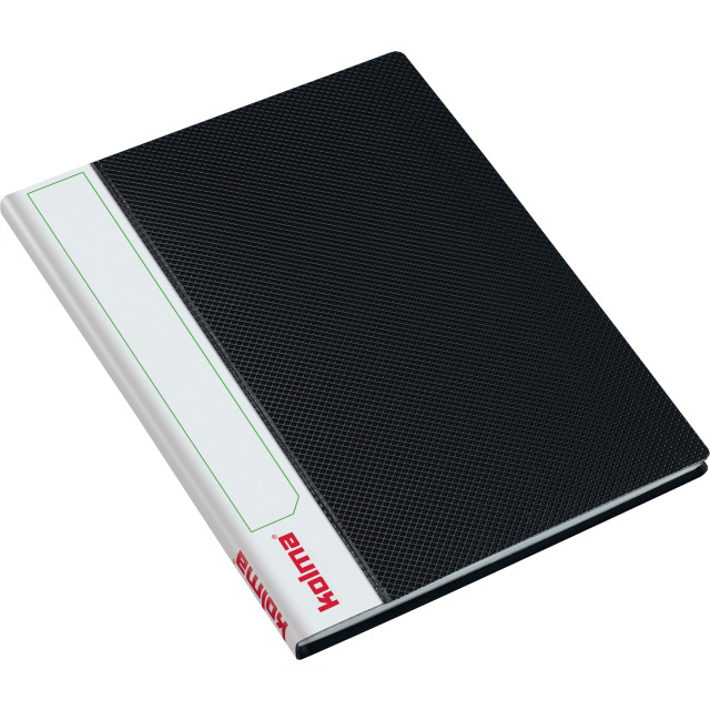 Clear book LineaVerde Premium A5 Recycling with 20 pockets black