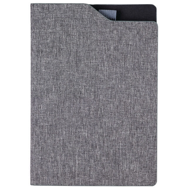 Notizbuch A5 RPET grau/schwarz
