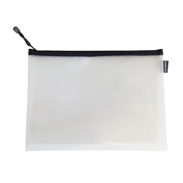 Poche avec fermeture à glissière Mesh Bag  A4 anthracite