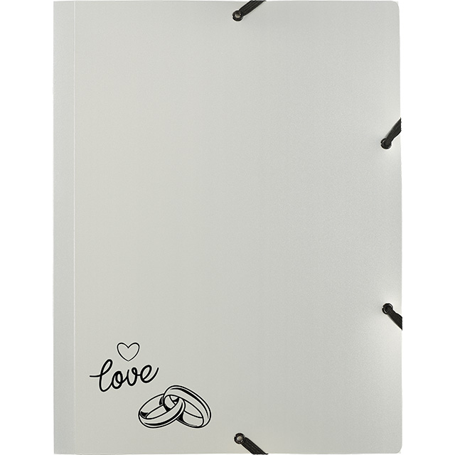 Gummizugmappe Wedding A4 opak “love”
