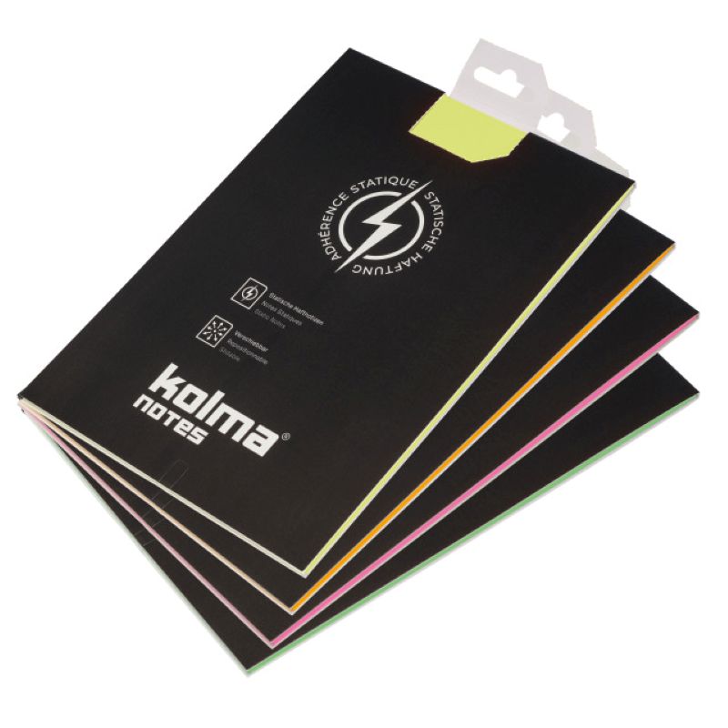 kolma NOTES A5 statiquement adhérent assorties
