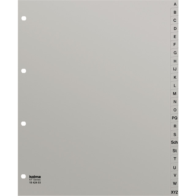 Répertoire A4 XL strong A-Z gris
