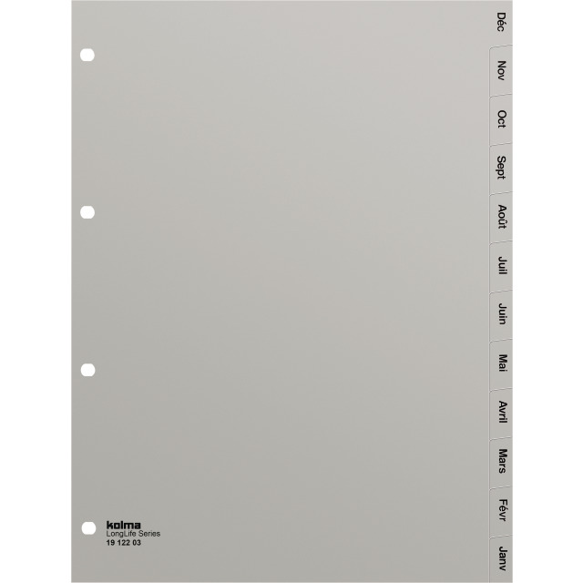Index A4 superstrong Déc-Jan (fr) grey