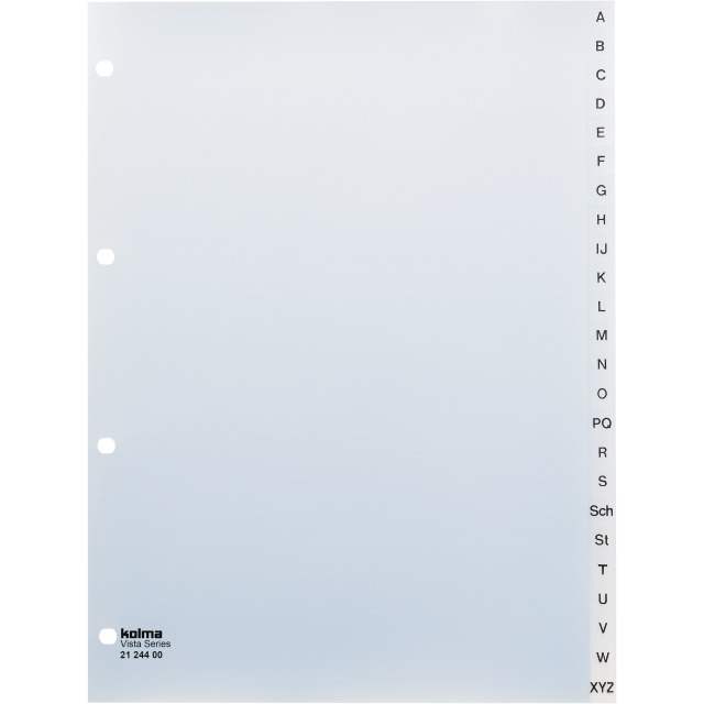 Index A4 Vista A-Z transparent