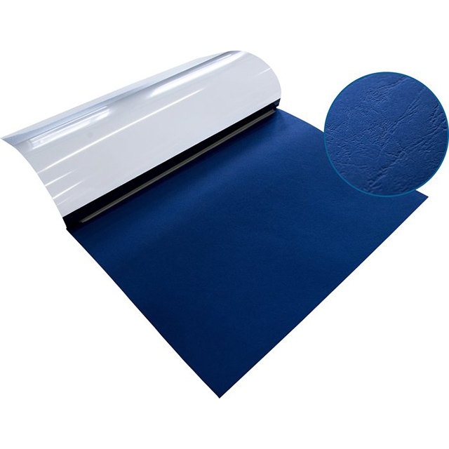 GOP easiBIND Dossiers de reliure thermique cuir DIN A4 3.0 mm bleu royal transp.