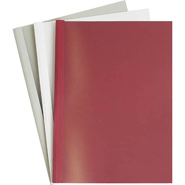 GOP easiBIND Thermal binding folders Eco A4 12.0 mm white film transparent clear