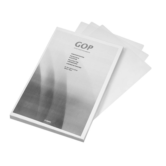 GOP Laminating pouches  A3 100 my glossy 303 x 426 mm 1 box à 50 pcs