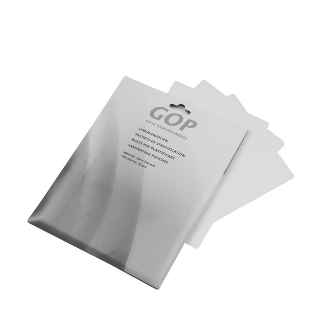 GOP Laminating pouches  A5 125 my matte 154 x 216 mm  1 blister à 25 pcs