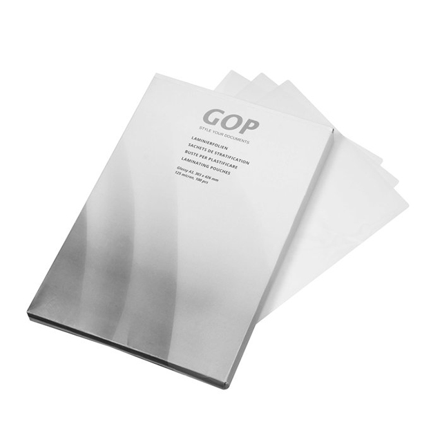GOP Laminating pouches  A3 125 my glance 303 x 426 mm  1 box à 100 pcs