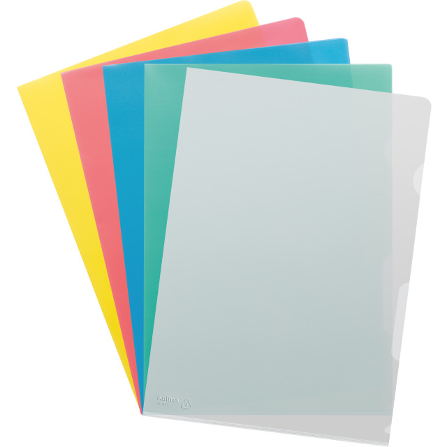 Cut flush folder A4 grained superstrong assorted