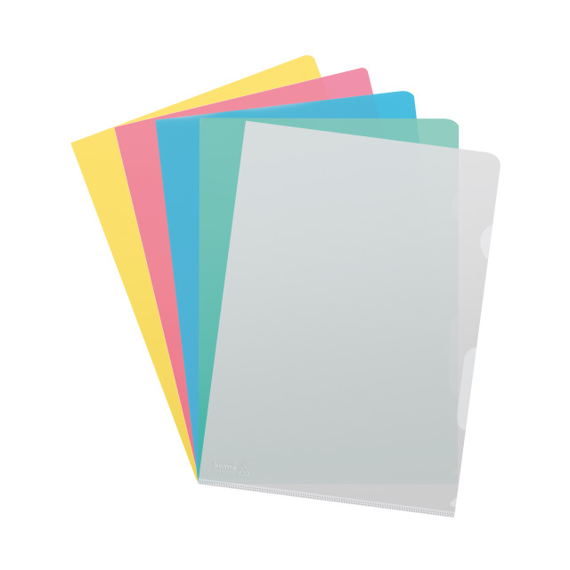 Cut flush folder A4 smooth superstrong assorted