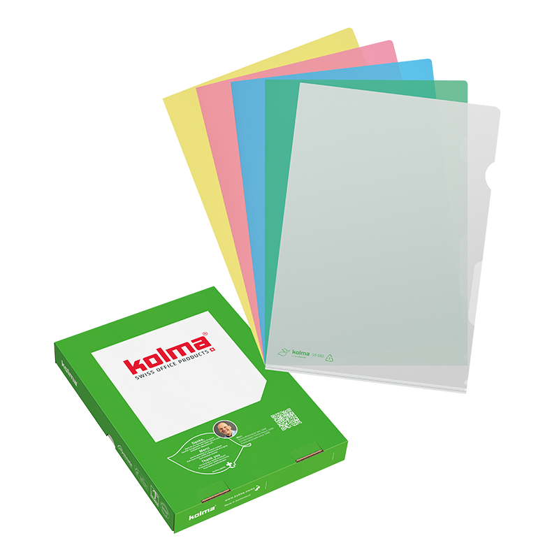 Cut flush folder LineaVerde A4 Recycling grained strong ass.