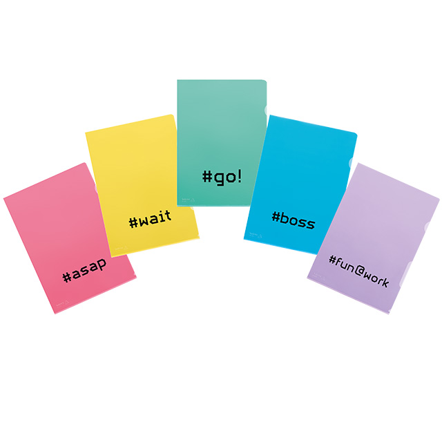 Sichtmappe A4 Fashion “Hashtag” assortiert