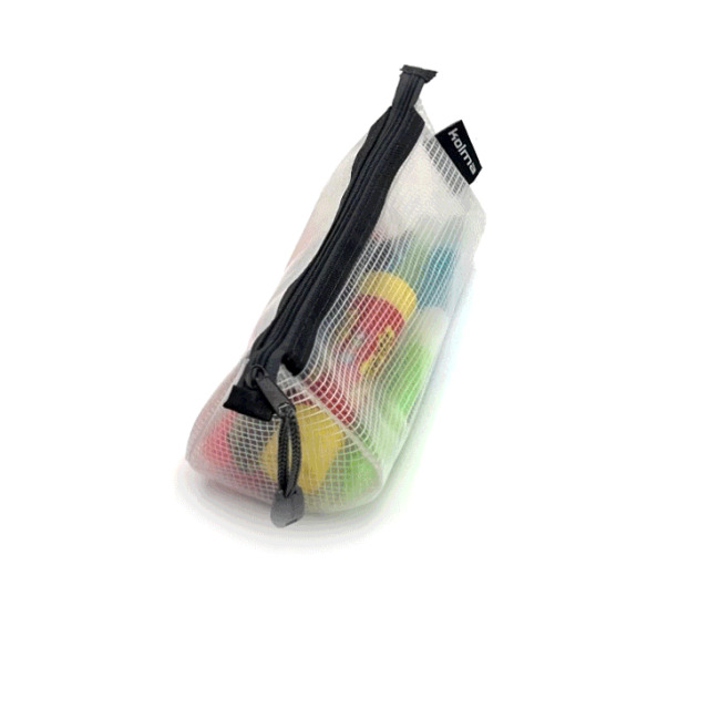 Poche avec fermeture à glissière Mesh Bag Drop anthracite